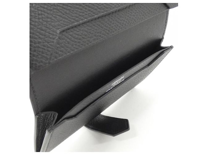 Hermès Hermes Bearn Card Case in Black Epsom Leather - view 6