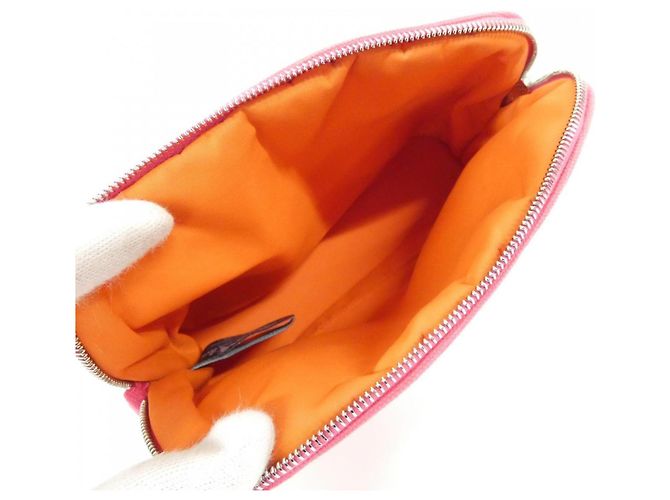 Hermès Borsa a mano pochette Hermes Bolide Mini 103773M Rosa - vista 9