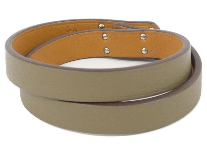 Hermès Hermes Mini Kelly Double Tour Charm-Armband Taupe - Ansicht 2