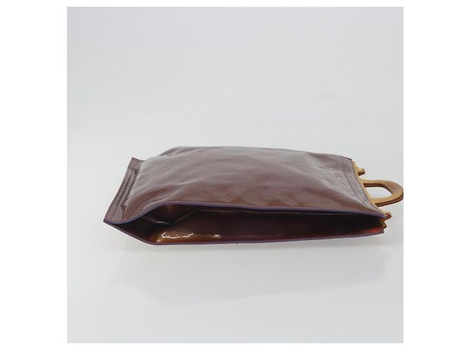 Louis Vuitton Stanton Monogram Vernis Porpora - vista 3