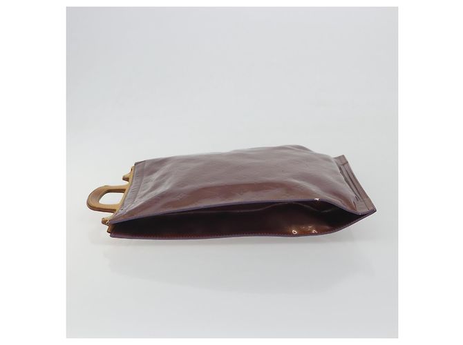 Louis Vuitton Stanton Monogram Vernis Porpora - vista 4