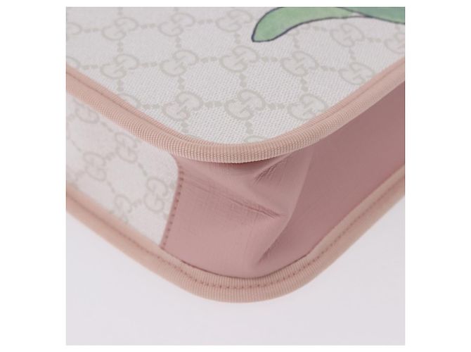 Bolso Tote GUCCI GG Supreme para niños PVC White 605831 Auth 196787M Blanco - vista 14