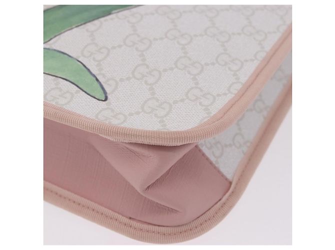 Bolso Tote GUCCI GG Supreme para niños PVC White 605831 Auth 196787M Blanco - vista 15