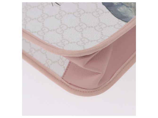 Bolso Tote GUCCI GG Supreme para niños PVC White 605831 Auth 196787M Blanco - vista 16