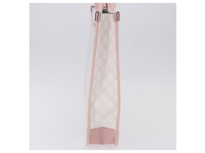 Bolso Tote GUCCI GG Supreme para niños PVC White 605831 Auth 196787M Blanco - vista 4
