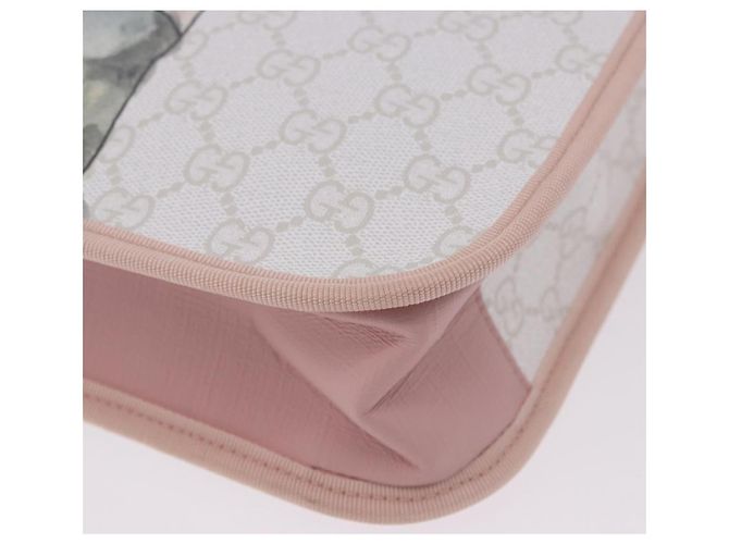 Bolso Tote GUCCI GG Supreme para niños PVC White 605831 Auth 196787M Blanco - vista 9