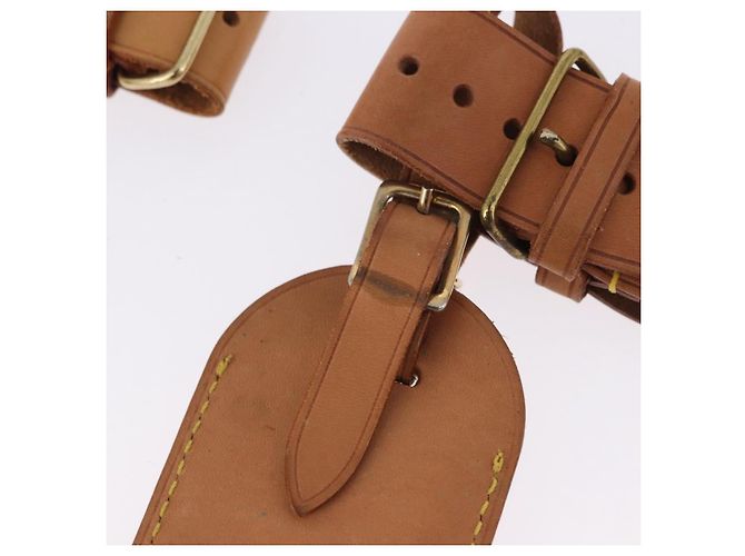 LOUIS VUITTON Name Tag Powanie 10 Set Powanie Leather Beige LV Auth 191949 - vista 6