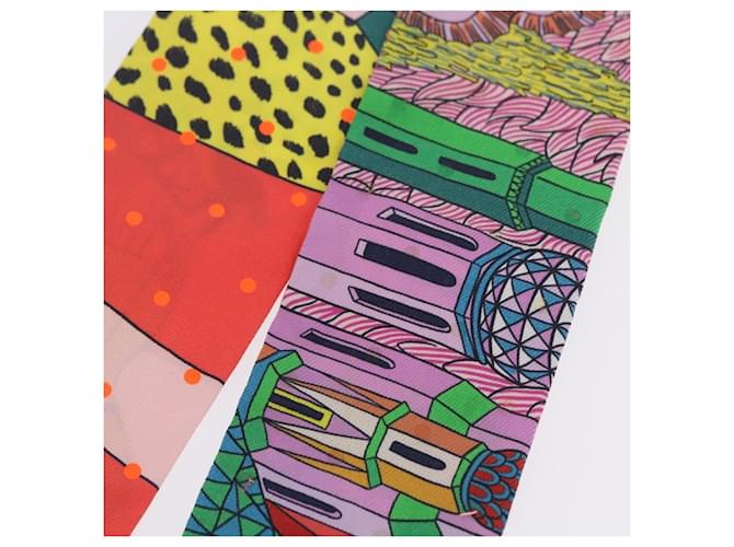 Hermès HERMES Twilly Seidenschal Multicolor authentisch 196846 Mehrfarben - Ansicht 10