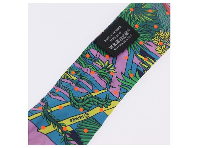 Hermès HERMES Twilly Seidenschal Multicolor authentisch 196846 Mehrfarben - Ansicht 11