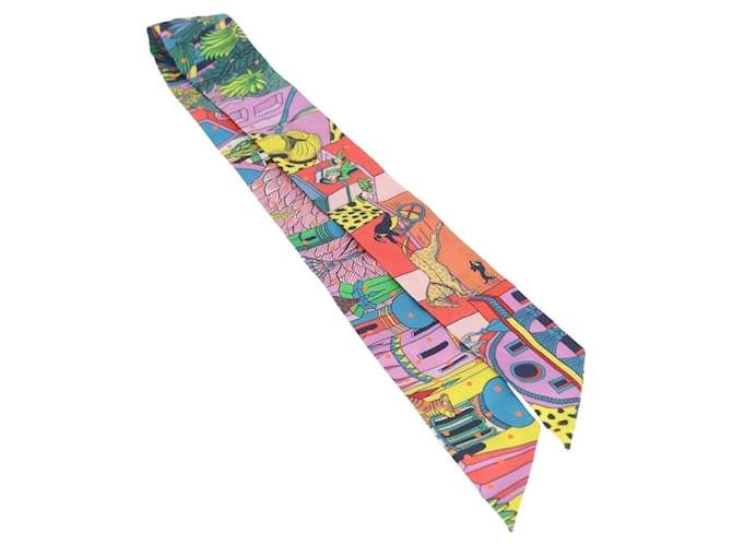 Hermès HERMES Twilly Seidenschal Multicolor authentisch 196846 Mehrfarben - Ansicht 2