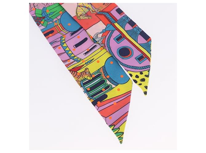 Hermès HERMES Twilly Seidenschal Multicolor authentisch 196846 Mehrfarben - Ansicht 3