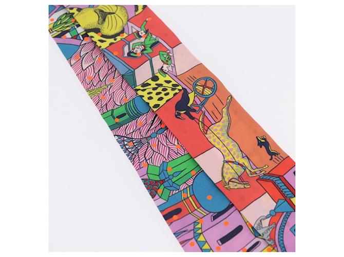 Hermès HERMES Twilly Seidenschal Multicolor authentisch 196846 Mehrfarben - Ansicht 4