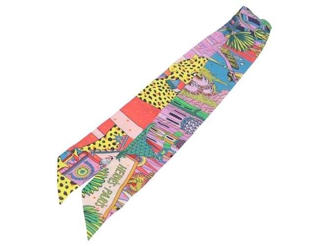 Hermès HERMES Twilly Seidenschal Multicolor authentisch 196846 Mehrfarben - Ansicht 6