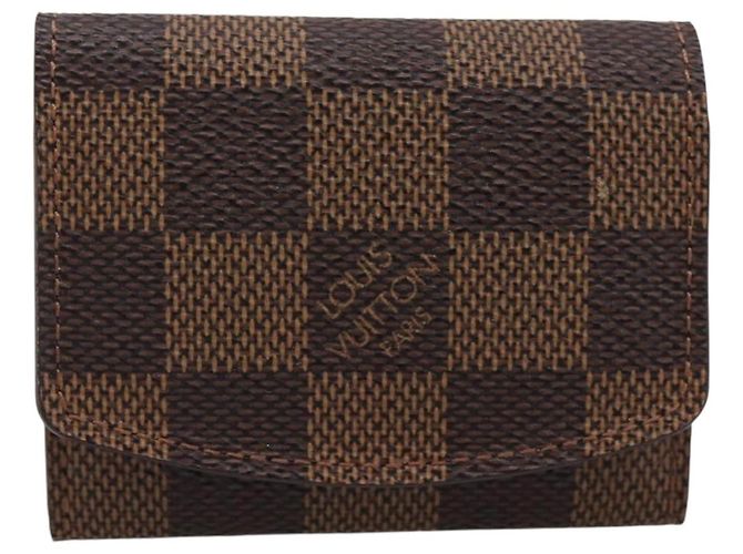 LOUIS VUITTON Damier Ebene Bouton De Manchette Case Cuff Case LV Auth 183519 - vista 13