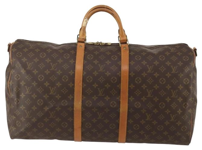 LOUIS VUITTON Monogram Keepall Bandouliere 60 Boston Bag M41412 LV Auth ep15434 Monogramma - vista 13