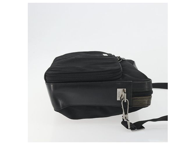 Borsa a Tracolla GUCCI Canvas Nero Argento 001 3294 Auth gh2268 - vista 3