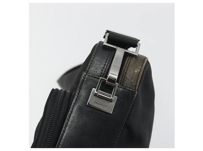 Borsa a Tracolla GUCCI Canvas Nero Argento 001 3294 Auth gh2268 - vista 9
