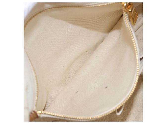 Borsa Tote PRADA Canapa GM Paglia Beige Oro Auth 194284 D'oro - vista 25