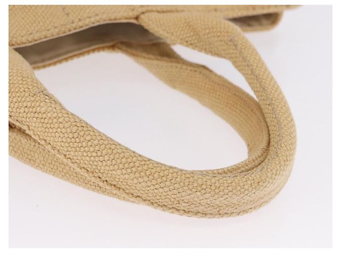 Borsa Tote PRADA Canapa GM Paglia Beige Oro Auth 194284 D'oro - vista 9