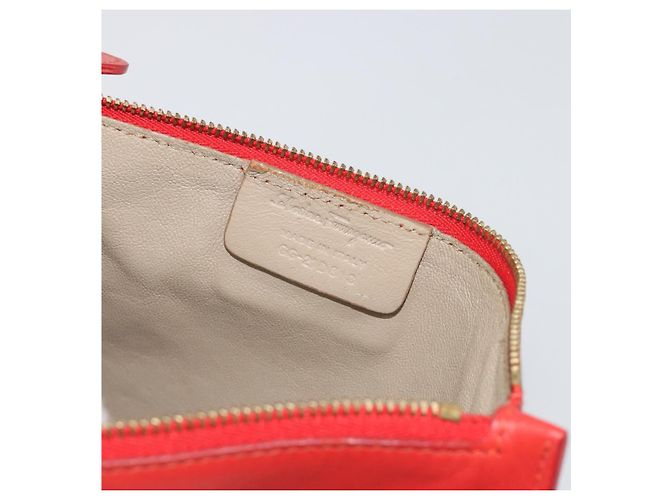 Borsa Salvatore Ferragamo Gancini in pelle rossa e oro Auth 195014 Rosso D'oro - vista 12