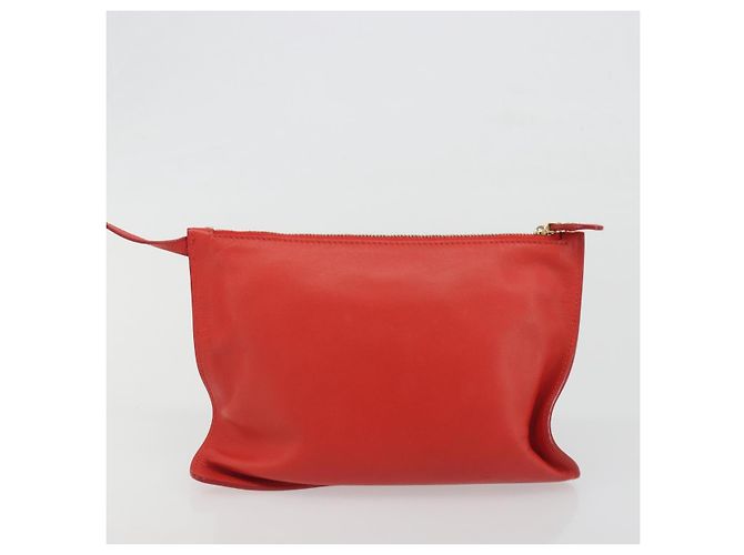 Borsa Salvatore Ferragamo Gancini in pelle rossa e oro Auth 195014 Rosso D'oro - vista 24