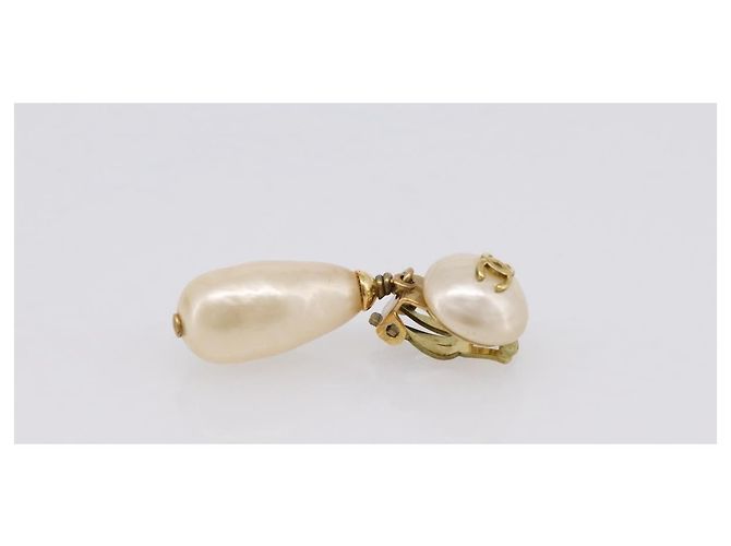 Orecchini CHANEL metallo Gold CC Auth 195937V D'oro - vista 11