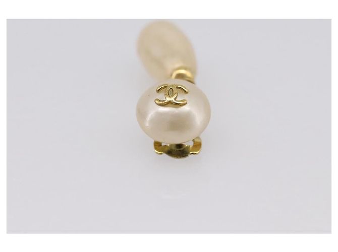 Orecchini CHANEL metallo Gold CC Auth 195937V D'oro - vista 12