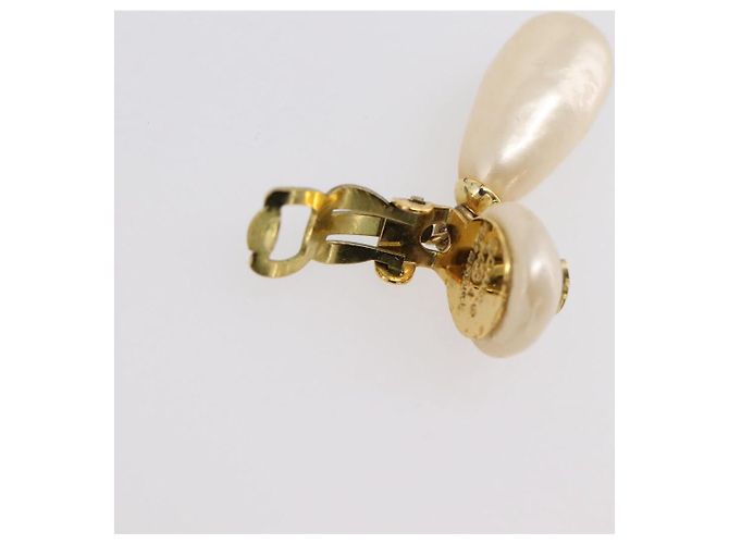 Orecchini CHANEL metallo Gold CC Auth 195937V D'oro - vista 14