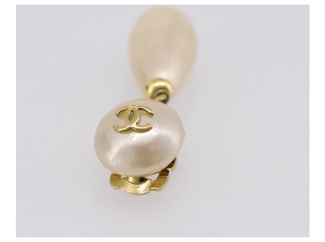 Orecchini CHANEL metallo Gold CC Auth 195937V D'oro - vista 6