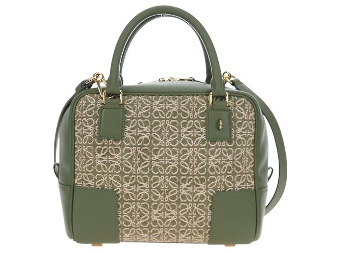 Borsa a mano LOEWE Amazona 19 Canvas 2way Beige Gold Auth 196053SAM D'oro - vista 13