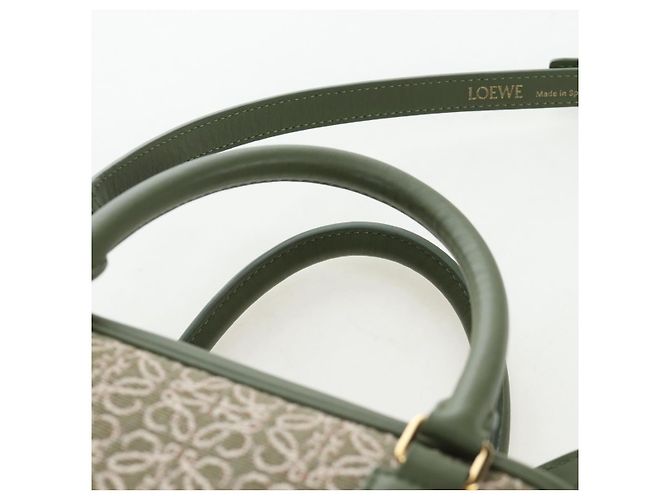 Borsa a mano LOEWE Amazona 19 Canvas 2way Beige Gold Auth 196053SAM D'oro - vista 14