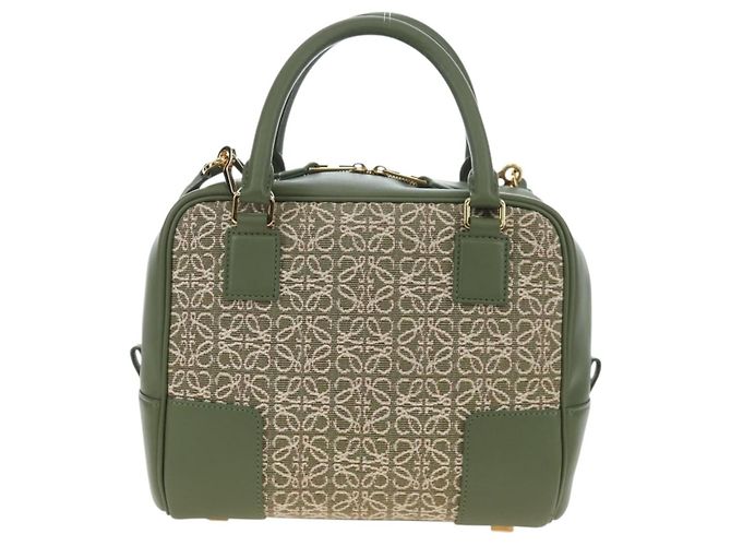 Borsa a mano LOEWE Amazona 19 Canvas 2way Beige Gold Auth 196053SAM D'oro - vista 2