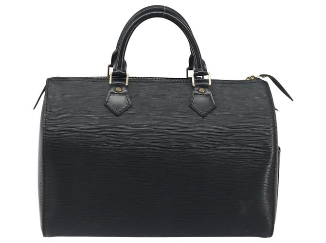 LOUIS VUITTON Epi Speedy 30 Hand Bag Noir Black M43002 LV Auth 195990A Nero - vista 13