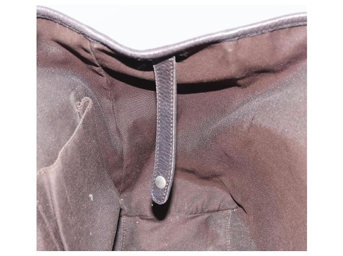 Borsa GUCCI GG Canvas Web Sherry Line Bag Nylon Outlet Brown Silver 293592 Auth 195991 Marrone Argento - vista 19