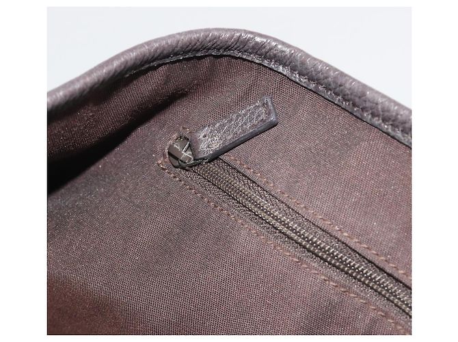 Borsa GUCCI GG Canvas Web Sherry Line Bag Nylon Outlet Brown Silver 293592 Auth 195991 Marrone Argento - vista 20