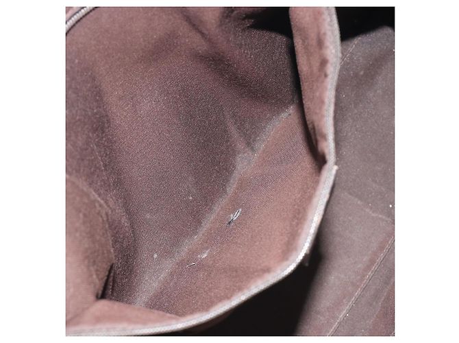 Borsa GUCCI GG Canvas Web Sherry Line Bag Nylon Outlet Brown Silver 293592 Auth 195991 Marrone Argento - vista 21
