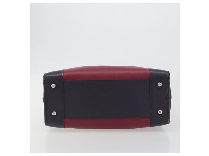 Bolsa de mão LOEWE Amazona 36 em couro roxo prata autêntica 195986A - vista 5