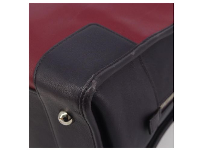 Bolsa de mão LOEWE Amazona 36 em couro roxo prata autêntica 195986A - vista 9