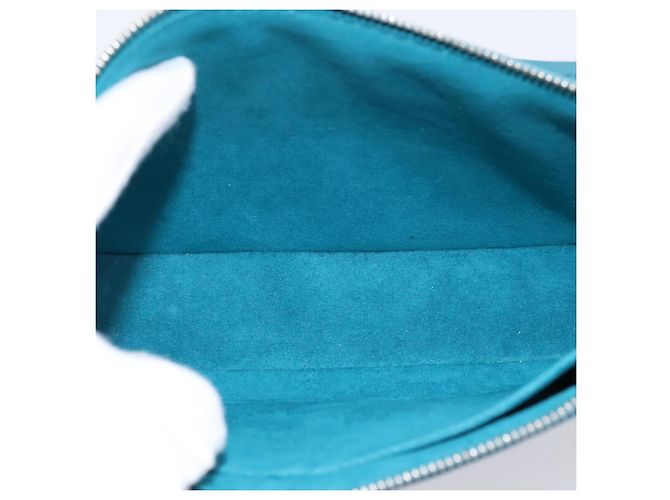 LOUIS VUITTON Epi Pochette Accessoires Pouch Cyan M40823 LV Auth 196344V - vista 10
