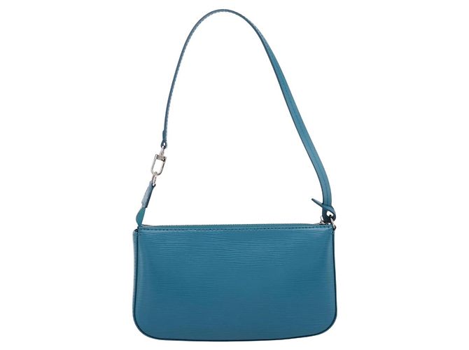 LOUIS VUITTON Epi Pochette Accessoires Pouch Cyan M40823 LV Auth 196344V - vista 2