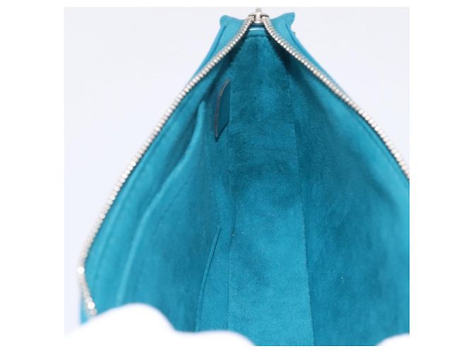LOUIS VUITTON Epi Pochette Accessoires Pouch Cyan M40823 LV Auth 196344V - vista 21