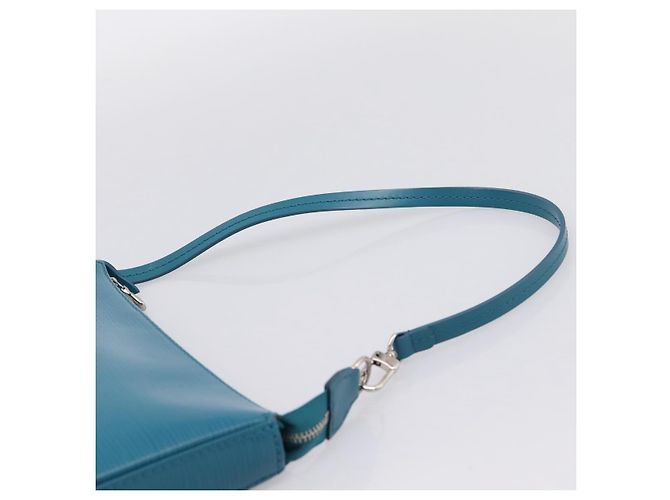 LOUIS VUITTON Epi Pochette Accessoires Pouch Cyan M40823 LV Auth 196344V - vista 8