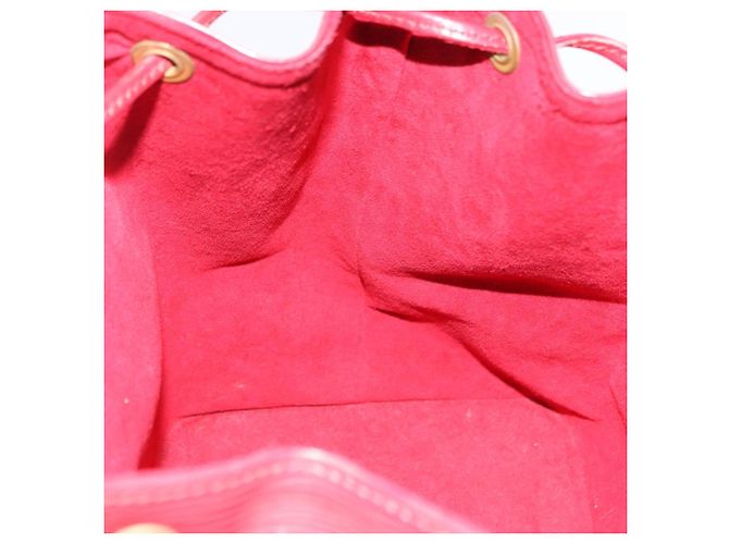 Borsa a tracolla LOUIS VUITTON Epi Petit Noe Rossa M44107 LV Auth 195592A Rosso - vista 19