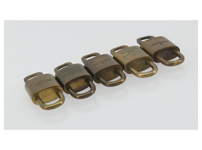 LOUIS VUITTON Padlock 10 Set Padlock metal Gold LV Auth 192562 Golden - view 6
