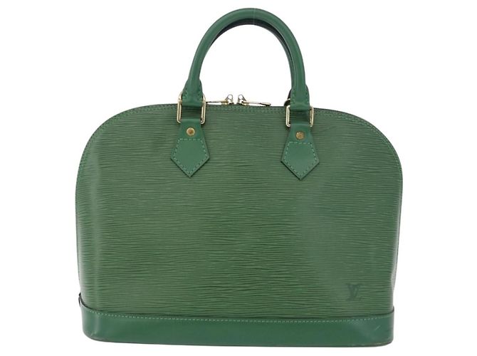 Borsa a mano LOUIS VUITTON Epi Alma Borneo Green M52144 LV Auth 196763V - vista 13