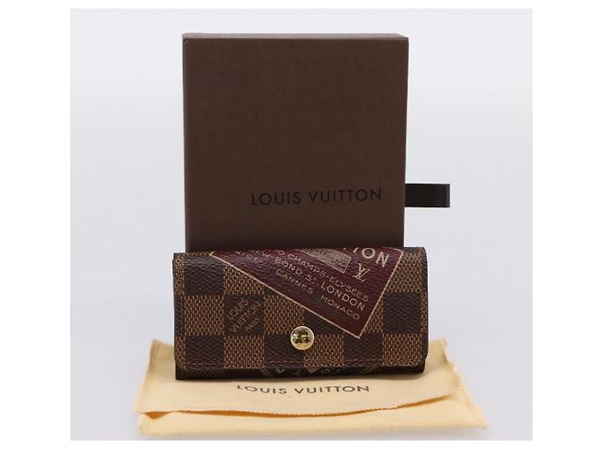 LOUIS VUITTON Damier Ebene Multicles 4 Key Case N63082 Auth 194304M - vista 12