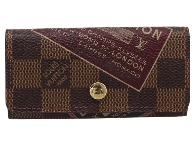 LOUIS VUITTON Damier Ebene Multicles 4 Key Case N63082 Auth 194304M - vista 13