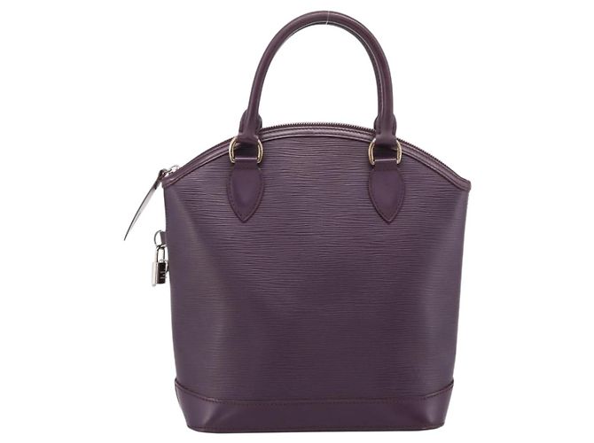 LOUIS VUITTON Borsa a mano Epi Lockit PM Purple Cassis M4229K LV Auth 196814V Porpora Viola scuro - vista 13