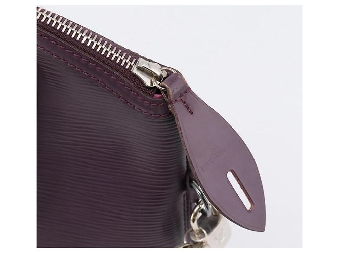 LOUIS VUITTON Borsa a mano Epi Lockit PM Purple Cassis M4229K LV Auth 196814V Porpora Viola scuro - vista 19
