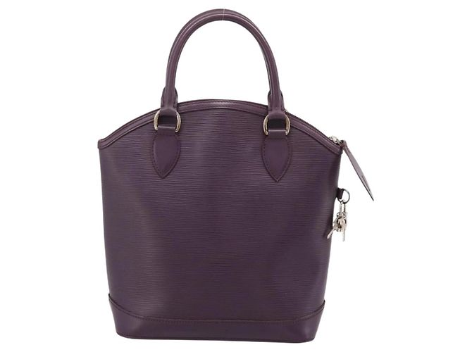 LOUIS VUITTON Borsa a mano Epi Lockit PM Purple Cassis M4229K LV Auth 196814V Porpora Viola scuro - vista 2